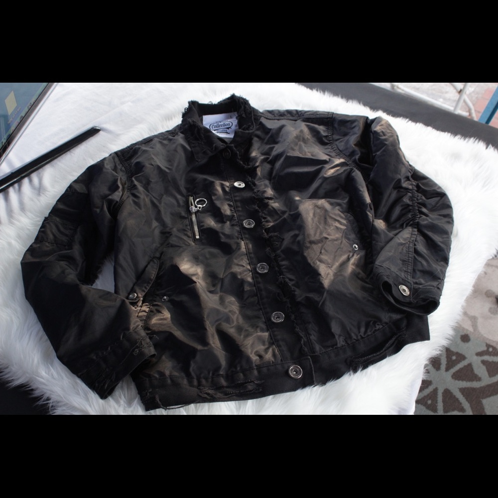 Black Denim Jacket - Picture 4 of 5